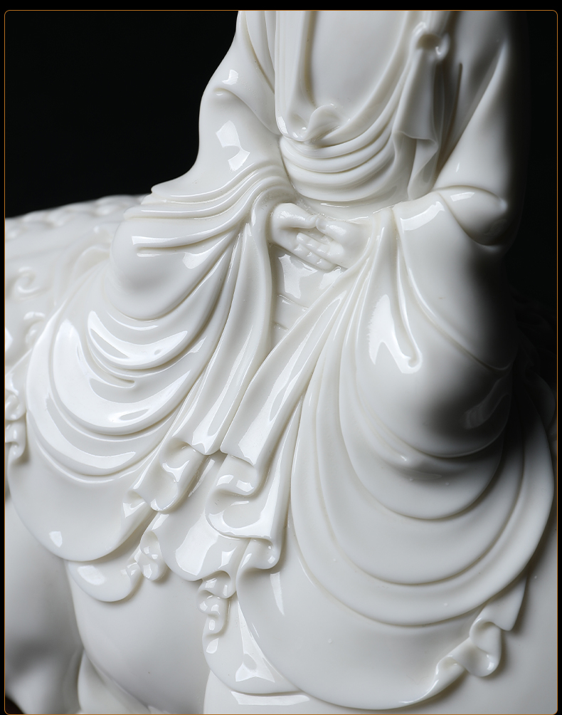 Yutang dai dehua white porcelain Su Xianzhong master of its art furnishing articles like earth treasure bodhisattva effort