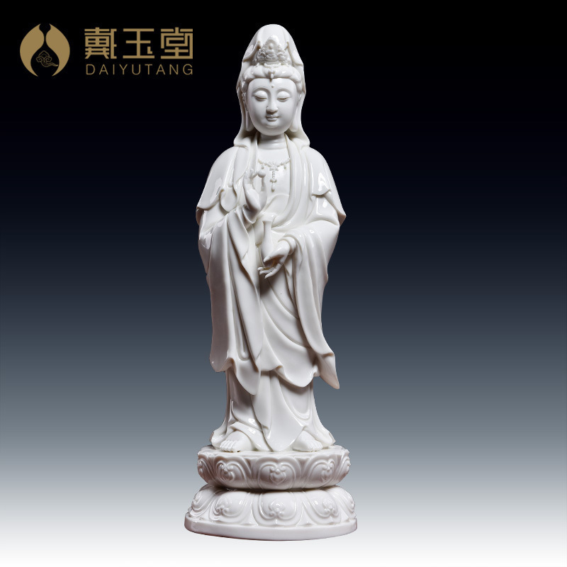 Dai Yutang home ceramic Buddha living room indoor Guanyin station like home for the decoration of the South China Sea Guansi Yin Yusa
