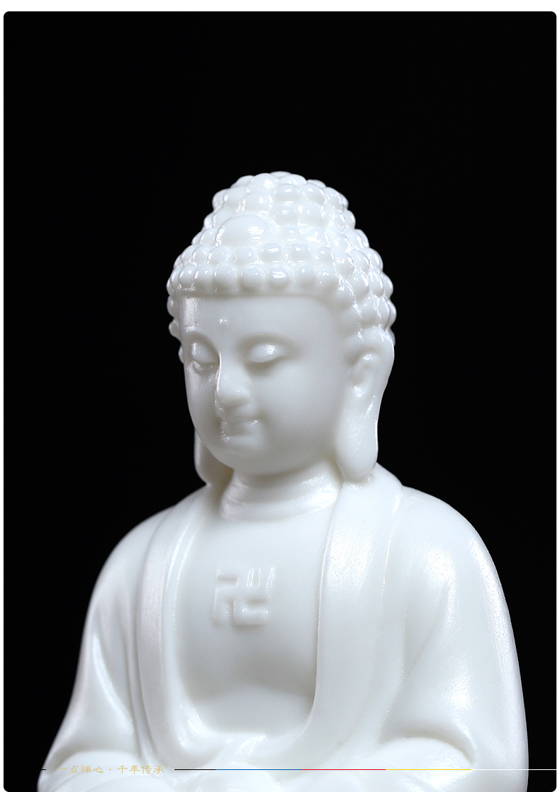 Yutang dai ceramic home to medicine the guru Buddha amitabha Buddha sakyamuni tathagata Buddha triple gem furnishing articles