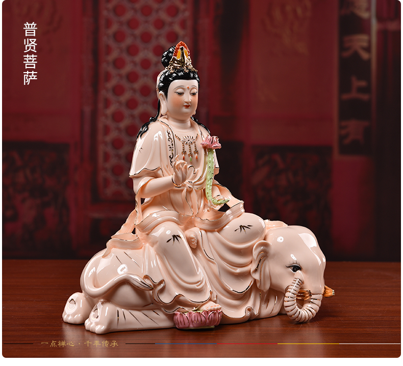 Yutang dai ceramic SaPuXian bodhisattva manjusri tome like Buddha sacrifice dehua white porcelain sitting room adornment that occupy the home furnishing articles