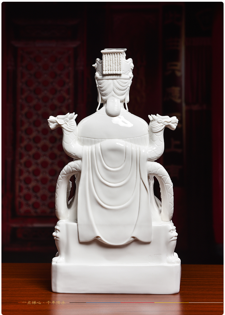 Yutang dai ceramic Taoist gods worship that occupy the home furnishing articles 14 inches Taoist jade gold queen mother empress