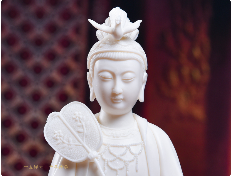 Yutang dai dehua ceramic Buddha home furnishing articles worship Taoist statues of Buddha sunchon develping the Notre Dame