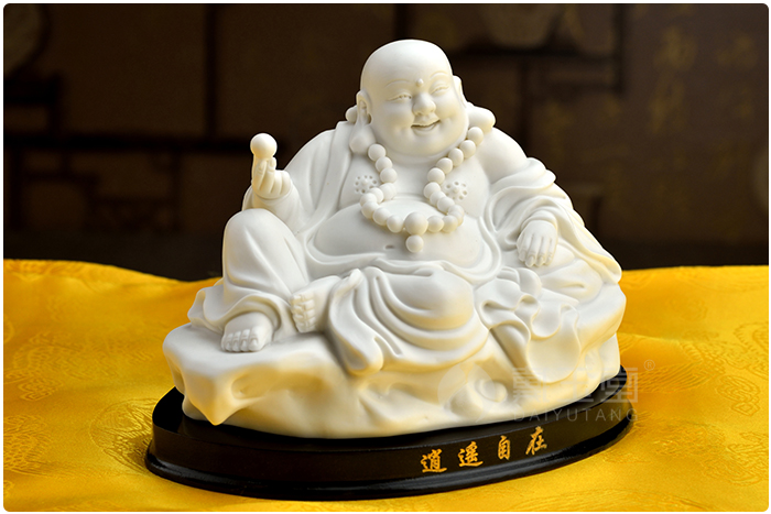 Yutang dai dehua white porcelain maitreya Buddha furnishing articles smiling Buddha maitreya pot - bellied ceramic crafts opening gifts away