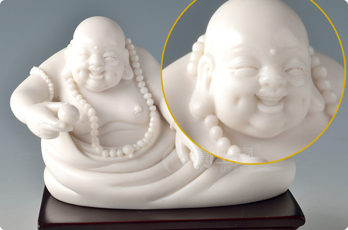 The Master of dehua white porcelain production is pulled from the shelves 】 【 Su Youde its art/3 inches to maitreya