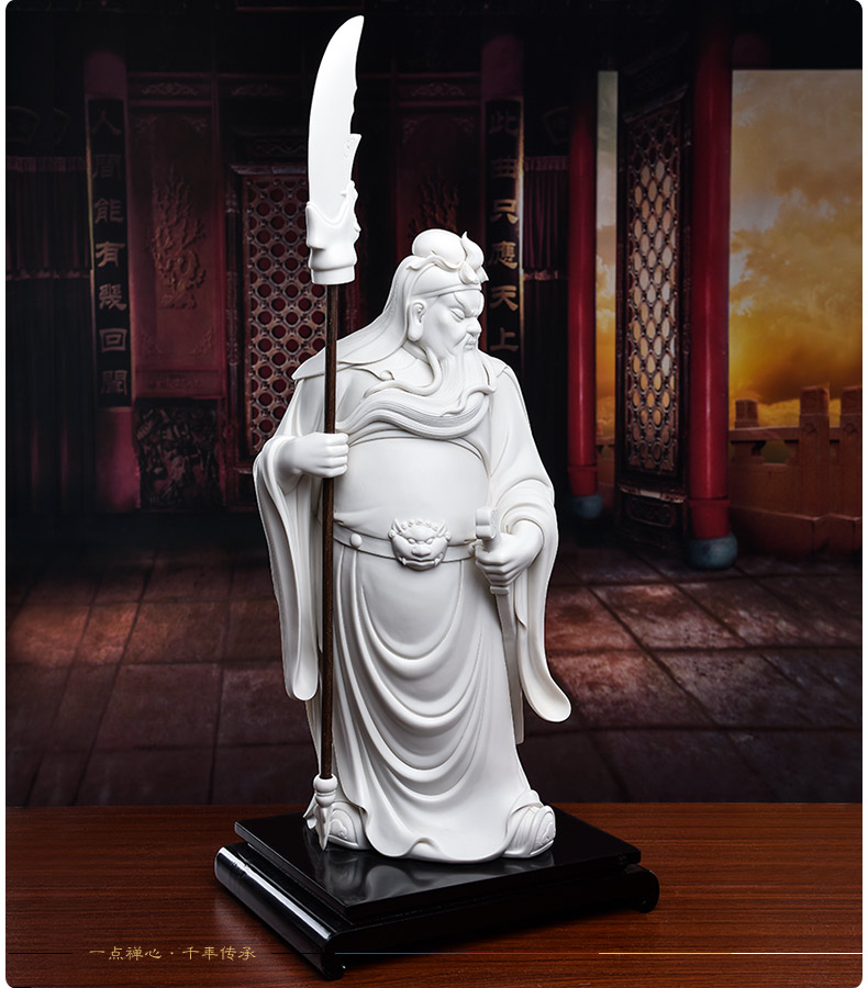 Yutang dai dehua white porcelain wu god of wealth Sir Zhong guan yu ceramics handicraft as furnishing articles/duke guan D26 to 37 a