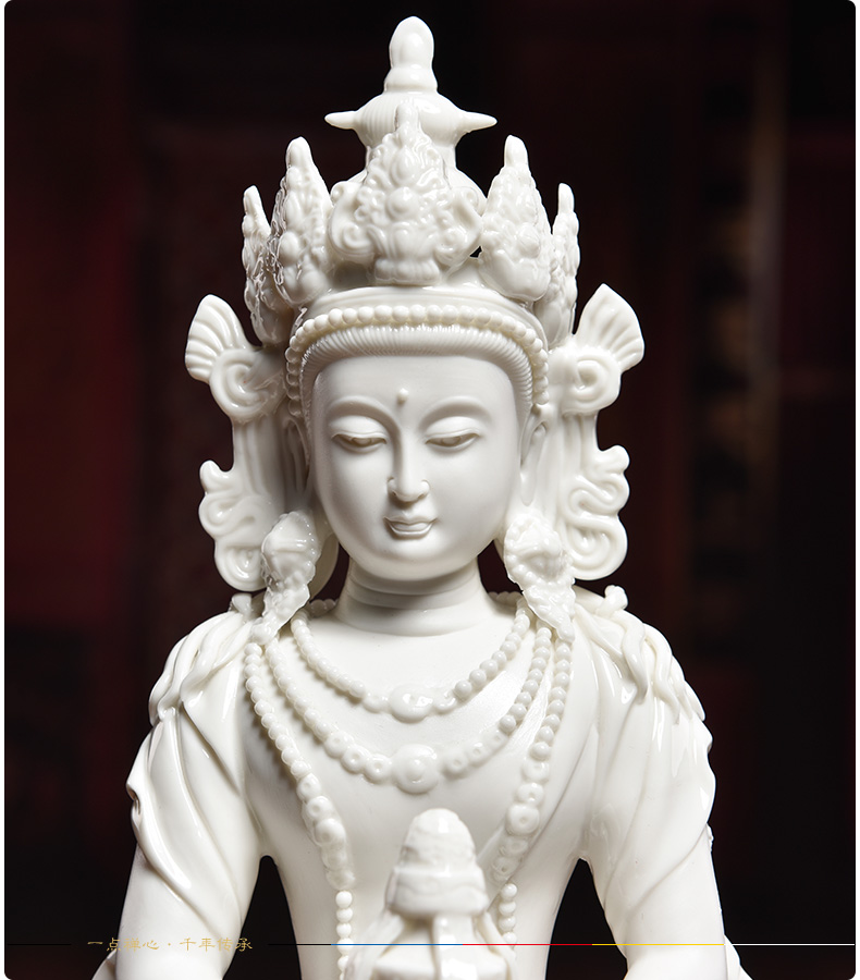 Yutang dai sect Buddha white porcelain its art furnishing articles ceramic technology/13 inches amitayus D27-202 - a