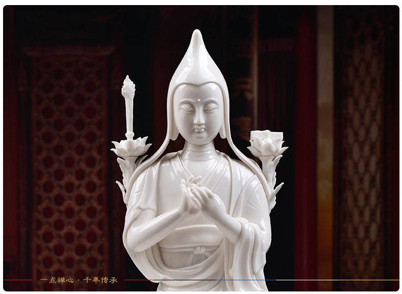 Yutang dai dehua porcelain its art collection furnishing articles/master tsongkhapa D46-24