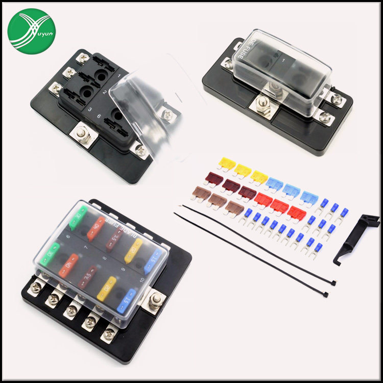 SCI original fuse box 1 in and out 4 6 10 way modification accessories Screw fixed multi-way fuse holder