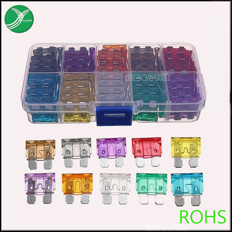 Medium-sized car fuses 2 3 5 7 5 10 15 20 25 30 35 40A box of 100 safety pieces