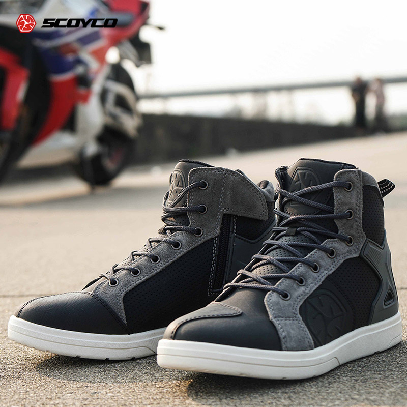 Saiyu SCOYCO locomotive riding boots anti-fall protection riding boots Locomotive Shoes Racing Shoes Equip Men Spring Summer
