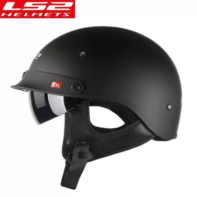 LS2 motorcycle half helmet personality retro motorcycle helmet Electric motorcycle helmet Men and women four seasons half helmet summer helmet