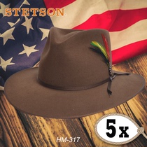 US imported Stetson Western cowboy hat 5X wool felt western riding Western giant