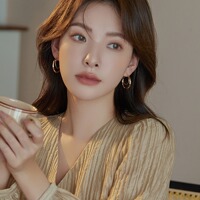 French high-end unique 18K double-layer hoop earrings niche design simple fashion earrings women's earrings accessories