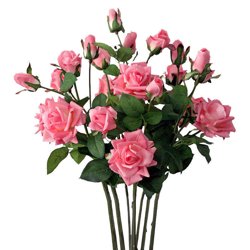 Value Con Blue Advanced Emulation Moisturizing Hand Rose Fake Fancy Living Room Floor Dining Table Hem Silk Flower Decoration Flowers