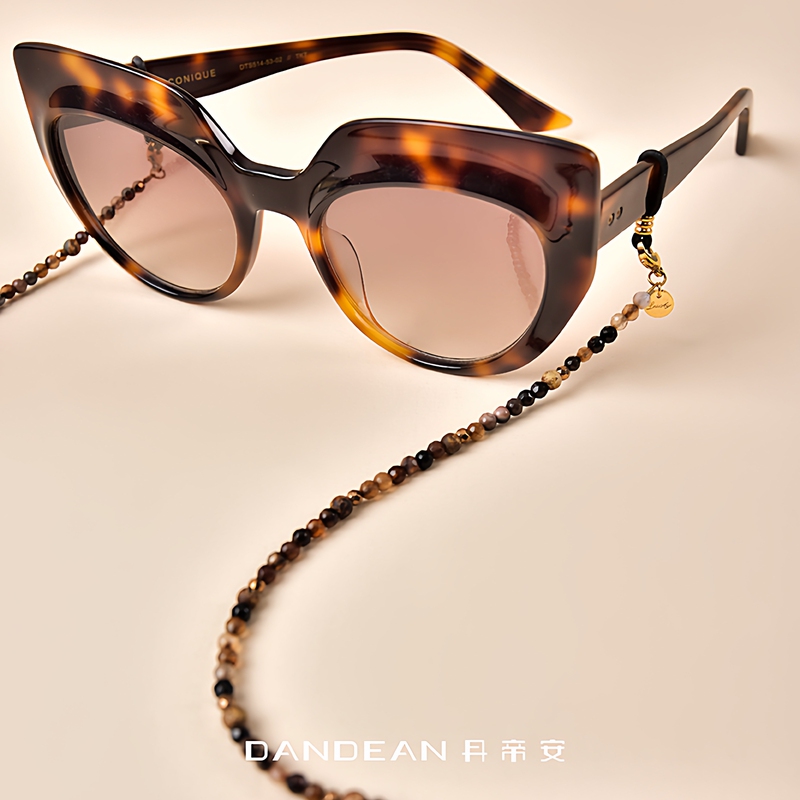 Glasses Chain for Women, Neck Hanging, Handmade Natural Semi-Precious Stone, Japanese Sunglasses Chain, Vintage Tortoiseshell Color, Mask Chain Glasses Chain for Women, Neck Hanging, Handmade Natural Semi-Precious Stone, Japanese Sunglasses Chain, Vintage Tortoiseshell Color, Mask Chain