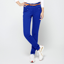 Clearance 2 pieces of golf pants ladies slim trousers waist stretch middle waist stretch high waist casual ball pants