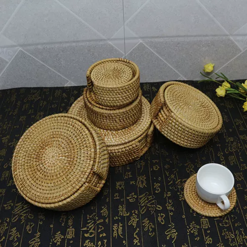 Шахта для ротанга, бамбуковая ручная ручная ручная кастрюля