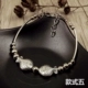 Phong cách quốc gia gốc DIY handmade trang sức bán buôn gian hàng nữ retro Tây Tạng cây giống bạc bạc vòng đeo tay đầy đủ 39 - Vòng đeo tay Cuff