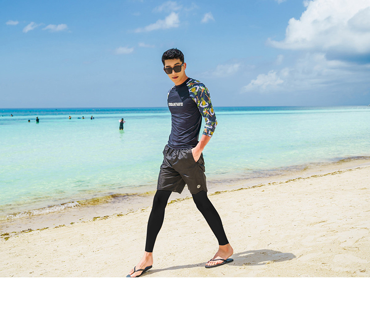Bộ đồ lặn Hàn Quốc quần áo sứa nữ mặt trời snorkeling áo tắm dài tay khâu tách bộ đồ đôi nam quần áo lướt 	đồ đôi gia đình đi biển