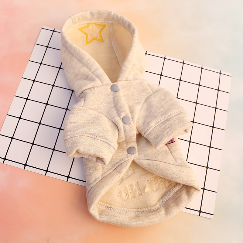 Pet chó quần áo mèo Teddy quần áo mùa xuân và mùa thu áo len poodle hai chân cún Teddy áo len trùm đầu - Quần áo & phụ kiện thú cưng 	áo váy cho mèo