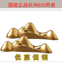 Sinocera Yongfengyuan Lady porcelain 2-head chopstick holder G20 Yamagata chopstick holder Chinese decoration chopstick holder a pair of sets