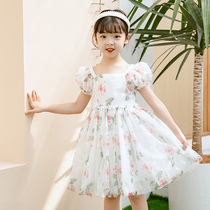 Girls' Summer Peng Peng Sha Nepo 2022 New Children's Flamboyant Little Girl Princess dress