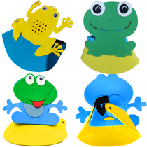 Toad fairy tale headdress hat frog Sun Caterpillar hen bird head cover mask performance props