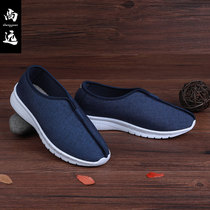 Shangyuan new summer mens shoes linen monk shoes lay shoes casual shoes zen cloth shoes meditation shoes Arhat shoes old Beijing