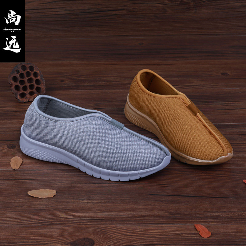 seng xie j&shomes xie youth casual shoes old Beijing cloth shoes father shoes Chinese men's he shang xie shoes Zen