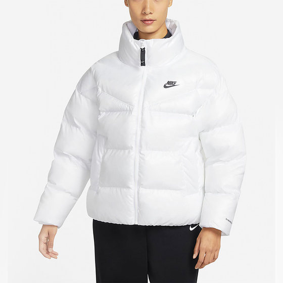 Nike/Nike genuine winter new women's sports leisure heating and air-breathabilitation stand-up collar cotton clothes DR9180-100