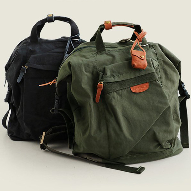 Ideal City The Same Japanese Original Brand Toleur Men And Women Canvas Double Shoulder Bag Casual Bag Large Capacity