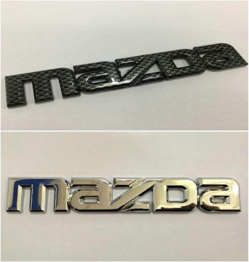 马自达英文标 MAZDA 马自达2 3 6字标 MS英文尾标 电镀碳纤车身贴