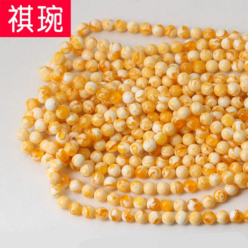 Синтезированные бусины из воскового агата, четки из круглых бусин, украшение-шарик, аксессуар ручной работы, аксессуары, 3-16мм
