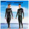 Italy CRESSI TRITON Men and women jumpsuit free diving wetsuit Bathing suit