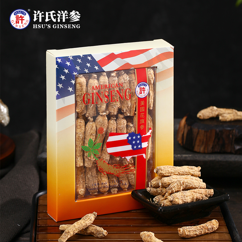 Xu's S133 (1 4LB) American Wisconsin American Ginseng Section Slices Citi Ginseng Section Short Branch small number