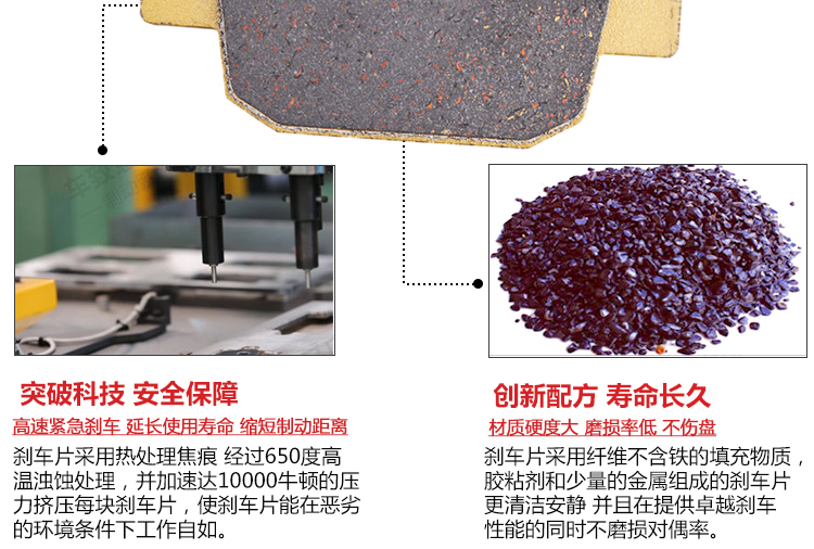 Áp dụng Qianjiang Lan Ba ​​Ba BJ300 má phanh xe máy Xiaohuanglong NSS250 phụ kiện phanh Đĩa phanh - Pad phanh giá bố thắng xe máy honda
