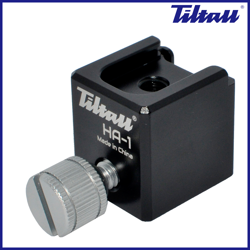 All metal flash base photography cold shoe hot shoe 1 4 screw interface Tiltall-HA1