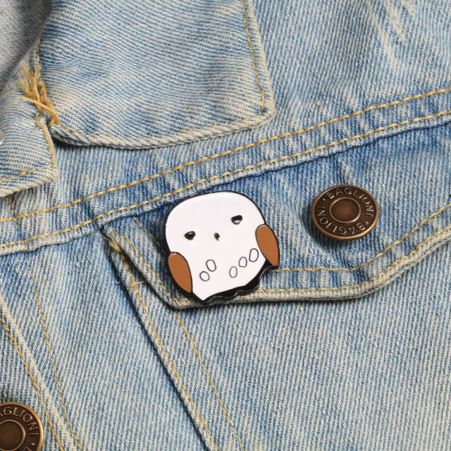 ງາມກາຕູນ brooch badge ຍີ່ປຸ່ນສັດ chick cat ເຄື່ອງນຸ່ງຫົ່ມ pin ອຸປະກອນ pin ຄໍຫມາກ versatile