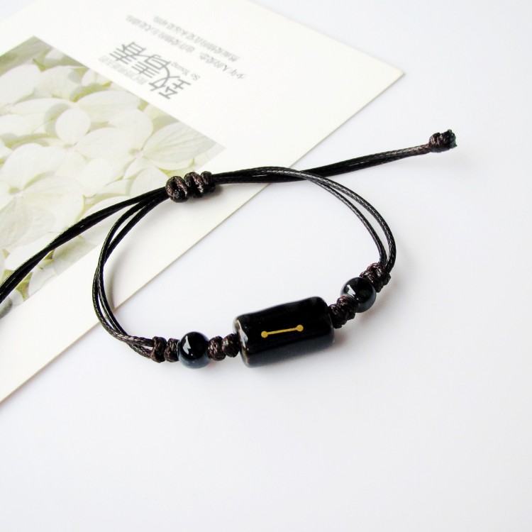 Vòng đeo tay 12 chòm sao Nữ sinh viên nam Vòng tay gốm đôi Một cặp quà tặng sinh nhật Trinkets vòng tay nam đẹp