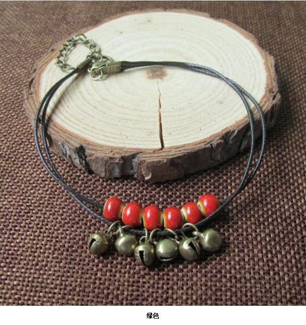 Handmade gốc gốm vòng chân chuông nữ quốc gia retro nam gian hàng nóng bán Jingdezhen đồ trang sức gốm - Vòng chân vòng chân nhảy múa