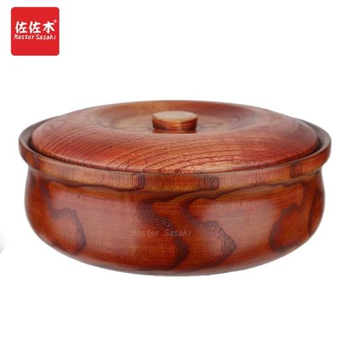 Бесплатная доставка сплошная деревянная миска деревянная миска, деревянная кастрюля, деревянная чаша весенняя коробка для торта большая деревянная миска суп из лапши миски реверсие