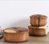 Вся деревянная миска с деревянной миской плоской суп Суп Суп горшок кастрюль горшок Деревянные фрукты большой лиаааааааааааааааааааааааааааааааааа