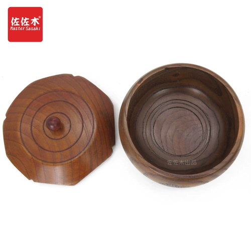 Сасаки перечислен с твердым древесным хранением коробки с закусочной фрукты с крышкой деревянной кастрюль