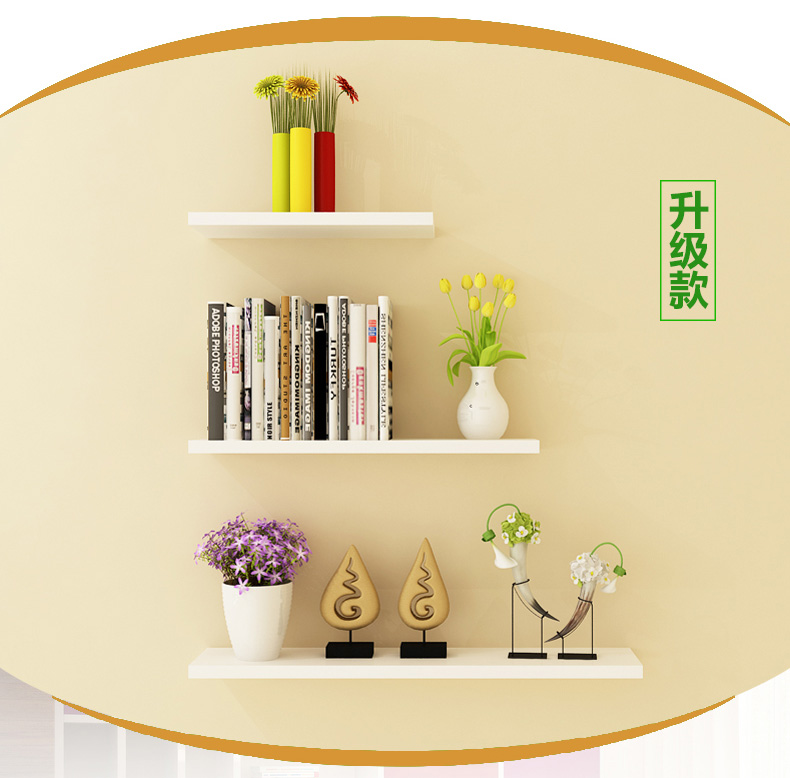 Kệ treo tường phòng khách treo tường vách ngăn phòng ngủ kệ sách nhiều lớp miễn phí đột lỗ trang trí đơn giản hiện đại - Kệ kệ treo tường đẹp
