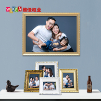 Family photo frame hanging wall European 7 inch 8 10 12 16 24 creative 30 wedding photo setting frame custom a4