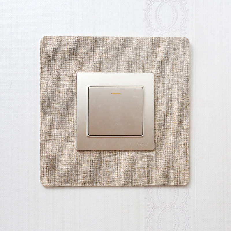 Switch sticker protective cover fabric stick-free household switch sleeve socket decoration dirt-proof sticker switch cover dust cover