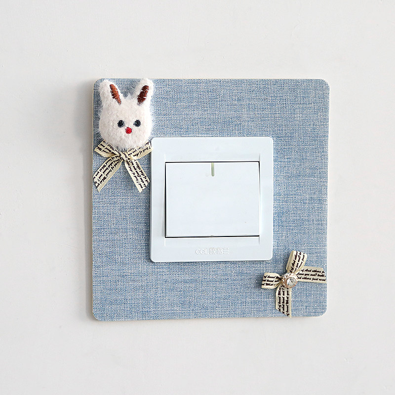 European Switch Paste Paste Wall Switch Switch Cover Decoration Paste Cloth Switch Cover