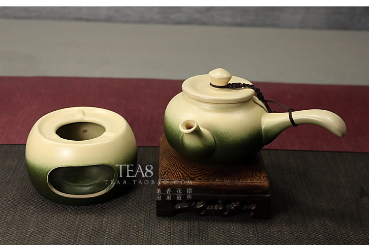 Chất lượng cao cổ gốm bên nồi + nồi dưới đáy nến đun sôi nồi trà kiểu Nhật Bản đồ đá cổ phong cách cổ vần gốm Kung Fu bộ ly uống trà