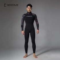 BESTDIVE wetsuit split bikini length sleeves with long sleeves free diving for cold and warm and wet clothes for men and women