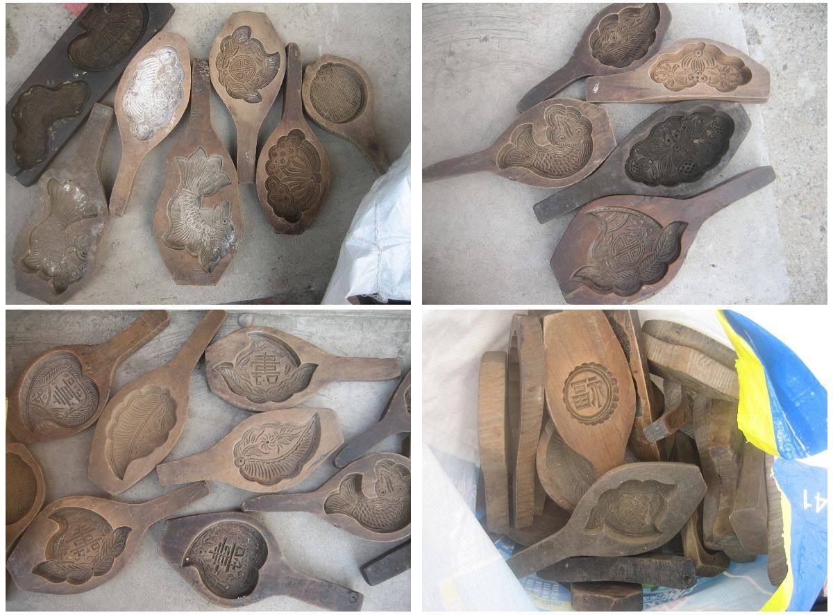 Batch sales of various patterns Jiaodong Republic of China Old food mooncake mold Hotel Leisure farm shop window decoration nostalgia